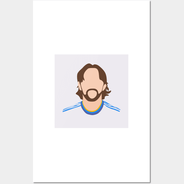 Luka Modric Minimalistic Face Art Wall Art by GotchaFace